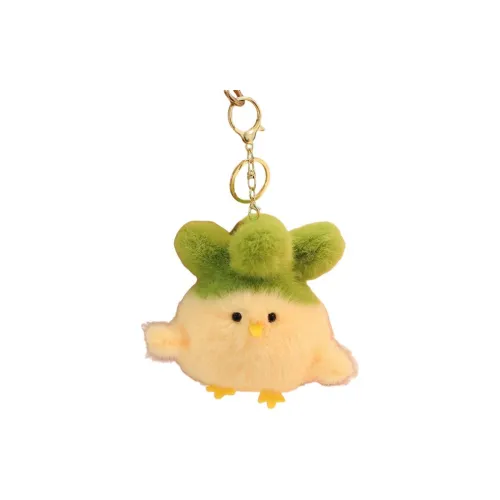 XIAOCAIXIONG Плюшевая кукла "Курица" с подвеской высота 10 см