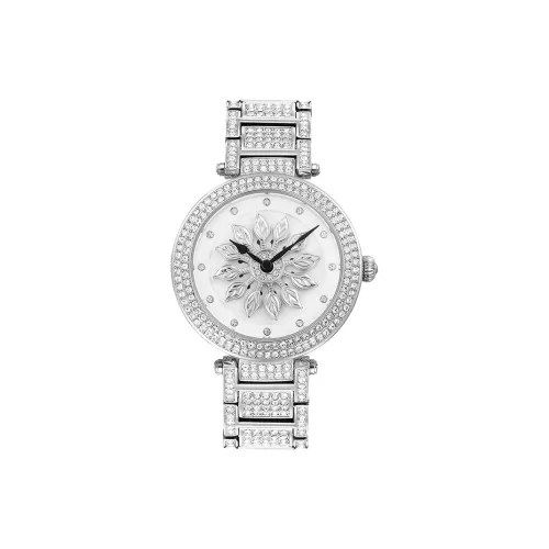 DAVENA Shining Adventure Collection Кварцевый механизм Eco Friendly Медный ремешок Часы Женские Серебристый циферблат