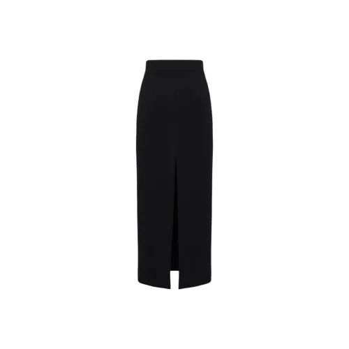 Alexander McQueen SS24 Повседневный Длинный Юбка Женские Черный