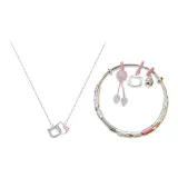 Ожерелье с котенком + браслет (1 пара)