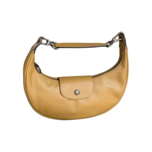 LONGCHAMP Le Pliage Сумка через плечо из коровьей кожи маленькая женская коричневая