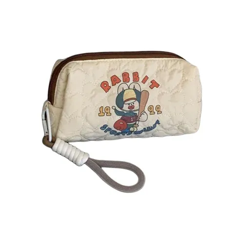 ALOENEY Холст Клатч Стандартный Женский Белый Зеленый