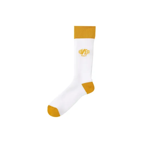FENDI x Sarah COLEMAN Носки Crew Мужские 1 упаковка Белый Желтый