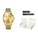 Золотистый [Кожаный ремешок + Коробка]