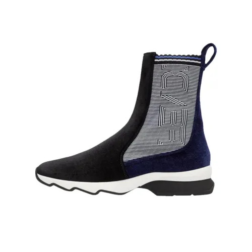 FENDI Короткий Челси Женские Черный