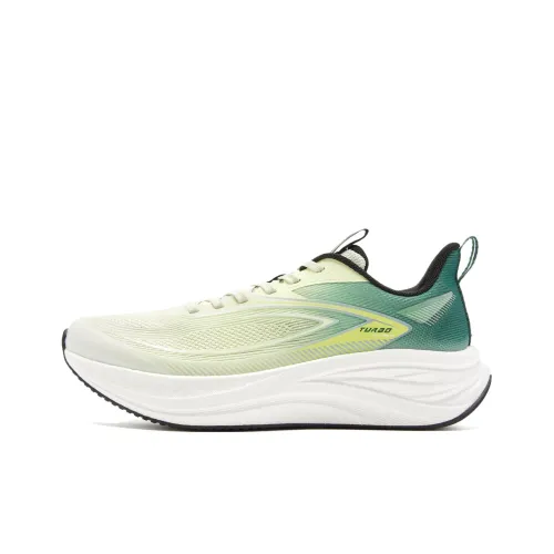 QIAODAN Амортизаторы Shock Resistant Abrasion Resistant Низкий Топ Повседневные Беговые кроссовки Мужские Водная луна Verona Зеленый