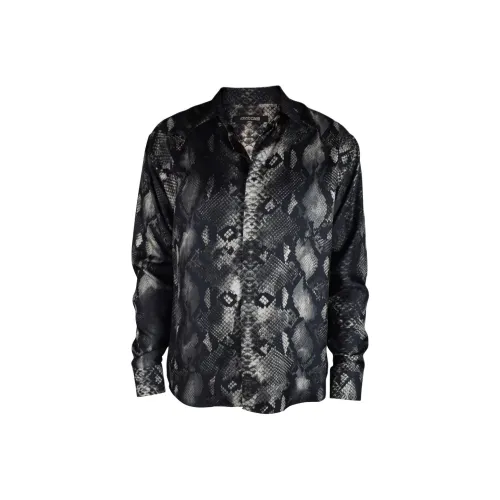 Roberto Cavalli Рубашка Мужская Черная