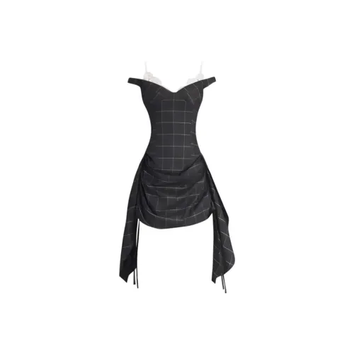 MISTVB Яшмовый Клетчатый Женские Слиплатья