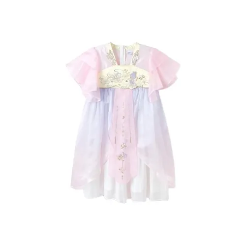 BALABALA x RUOLAI LIANMINGKUAN Платье SS25 Красный тон 00366 Для детей 3-7 лет