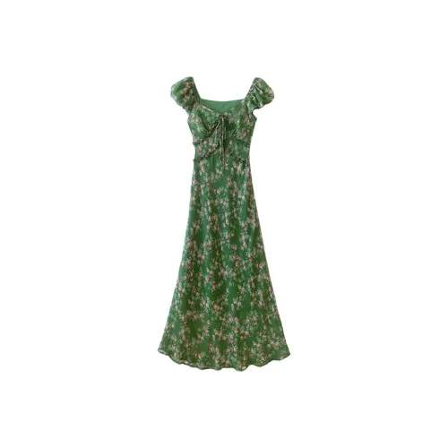 OUBO Зеленые Женские Слиплатья