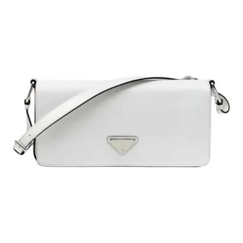 PRADA Телячья кожа Сумка через плечо Стандартная Унисекс Белая
