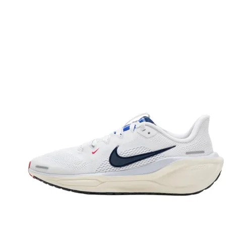 Nike Air Zoom Pegasus 41 Детская беговая обувь Низкий топ Белый Школьный возраст