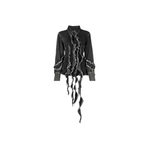 Blumarine Черные Женские Джинсовые Куртки