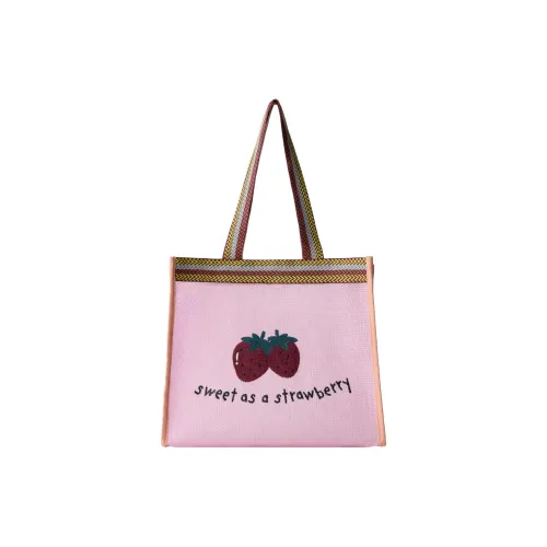 ZARA Полиэстер Плечо Сумка Стандартная Женская Розовая