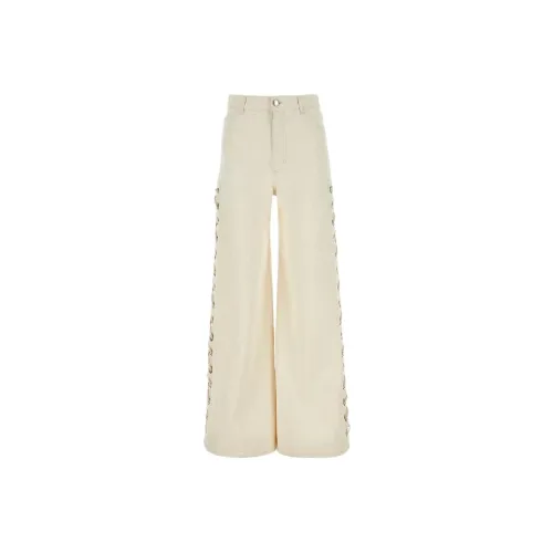 Chloé Экрю Женские Джинсы