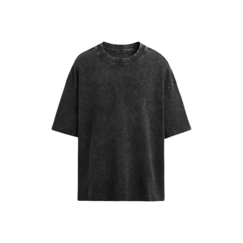 ZARA Темно-серые Мужские T-рубашки