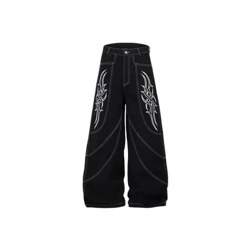 ULTRA QUATTRO Черные Унисекс Джинсы