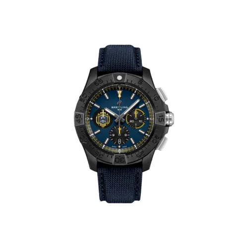 BREITLING Автоматический Механический Часы Мужские Avenger 44 мм Синий