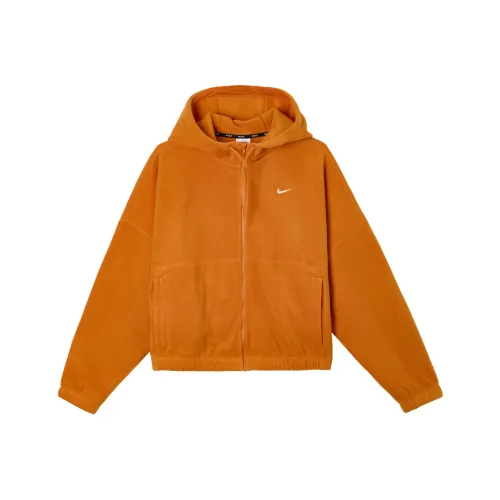 Nike Бархат Feel Куртка Женская Оранжевый цвет костер