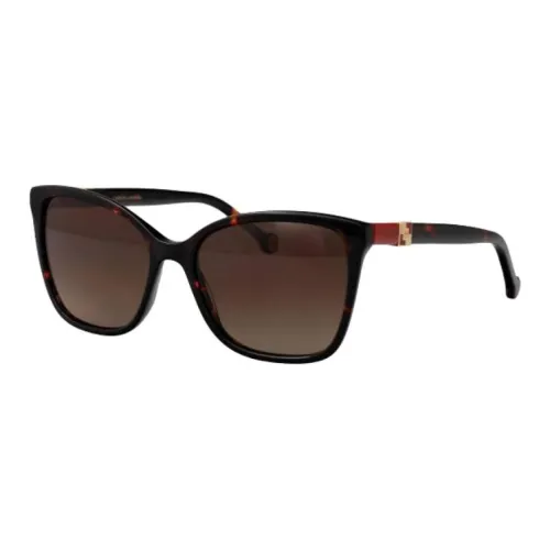 CarolinaHerrera Металл Ацетат Нерегулярная форма Солнцезащитные очки Женские Черепаховый