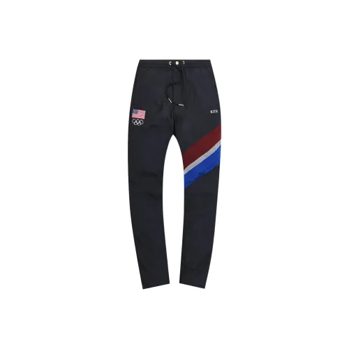 KITH Collaboration Мужские Повседневные Брюки Черные
