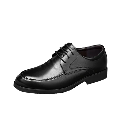 MEXICAN Casual Кожаные туфли Мужские Черные