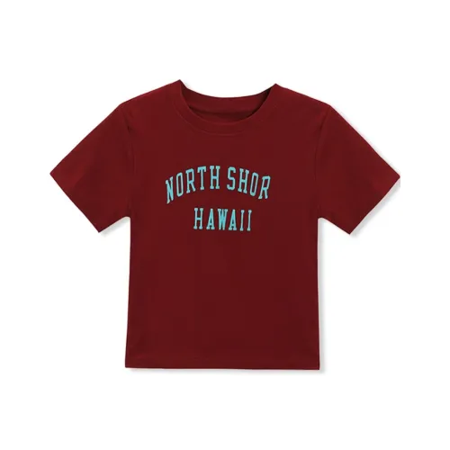 VKXOW Бургундские Женские Рубашки T