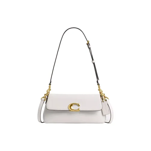 COACH Jet Кожа Портативная Сумка через плечо Сумка на плечо Средняя Женская Белая