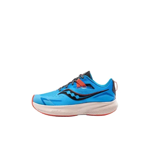 Saucony Ride 15 Детские беговые кроссовки Низкий топ Синий Kids