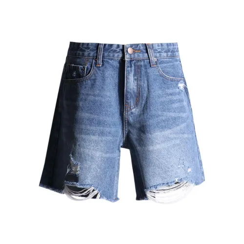 SHIJI FSB 510 Текстура Синий Женские Джинсовые Шорты