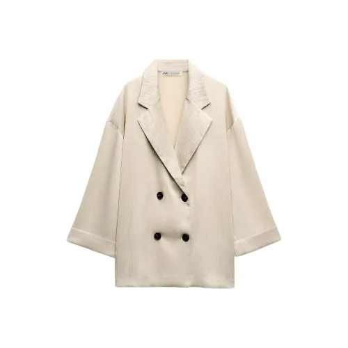 ZARA Песочный Женские Офисные Костюмы