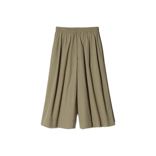 UNIQLO Оливковые Женские Повседневные Брюки