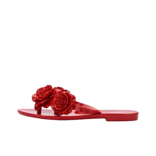 MELISSA Устойчивые к истиранию шлепанцы женские красные
