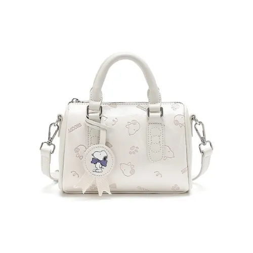 SNOOPY PU (полиуретан) Бостон Сумка Сумка через плечо Женская Экрю