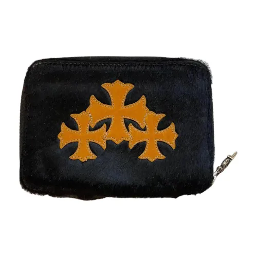 Chrome Hearts Полиэстер Клатч Картхолдер Кошелек Монетница Унисекс Черный