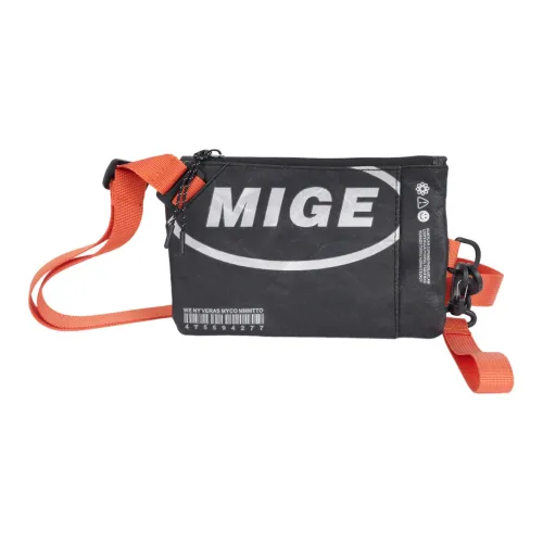 OUZIHUANG Сумка через плечо из крафт-бумаги Унисекс Черный Оранжевый Серебряный