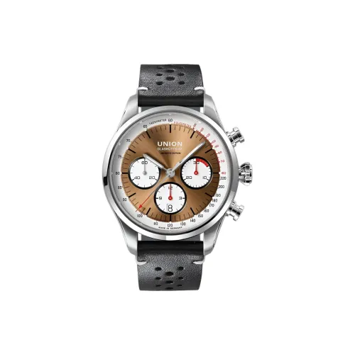 UNION GLASHUTTE/SA Автоматический механический механизм Мужские часы Belisar Collection 44 мм Кофе