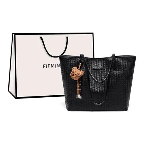 15 MINS Сумка через плечо из синтетической кожи большая женская черный экрю