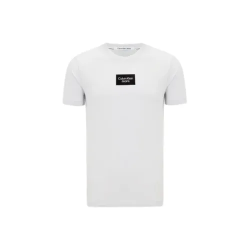 Calvin Klein T-Shirt Мужской Серый Белый