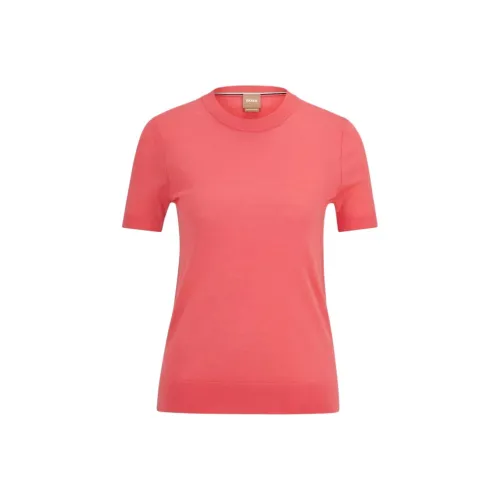 HUGO BOSS Розовый Женский Трикотаж