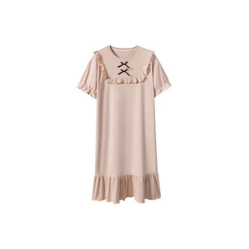 Montagut Летний Ночной Топ Женский Светло-Розовый