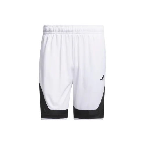 Adidas PRO BLOCK Шорты Баскетбольные шорты Мужские Белый Черный