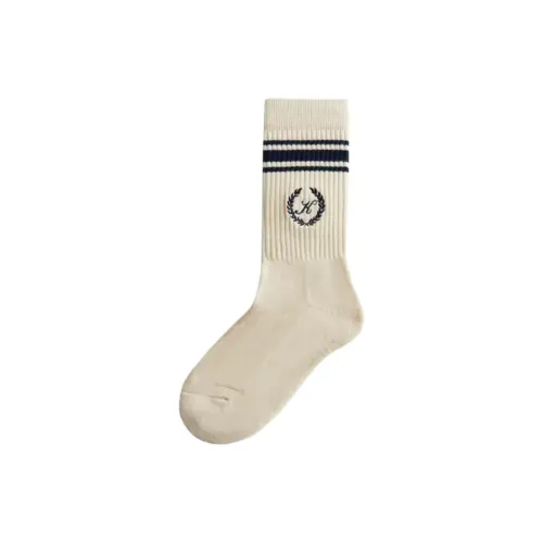 KITH Collaboration 1 Pack Cream White Men's MID Shin Stockings