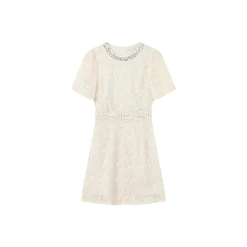 Fish Rabbits Короткий рукав платье женское