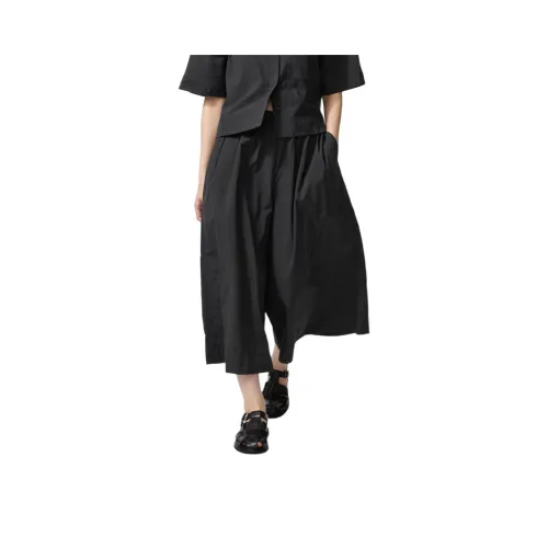 UNIQLO Черные Женские Повседневные Брюки