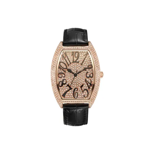 DAVENA Shining Adventure Collection Кварцевый механизм Коровья кожа Ремешок Часы Женские часы Золотой циферблат