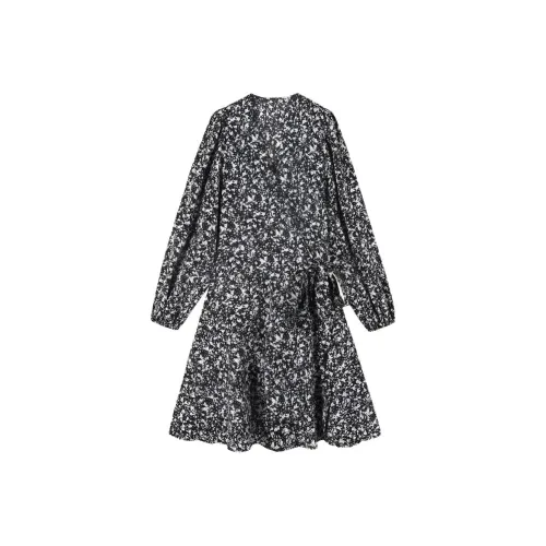 TSKIU Длинное платье с длинными рукавами женское