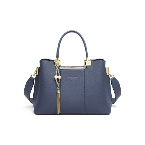 PESASRIE Коровья кожа Одно плечо Сумка Стандартная Женская Синяя Белая