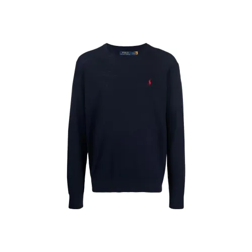 Polo Ralph Lauren Темно-синие мужские свитеры