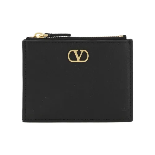 Valentino Garavani Коровья кожа Держатель для карт Женский Черный